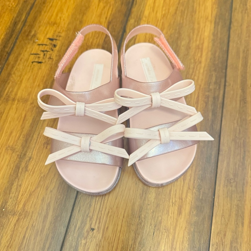 Melissa Pink Bow Sandals